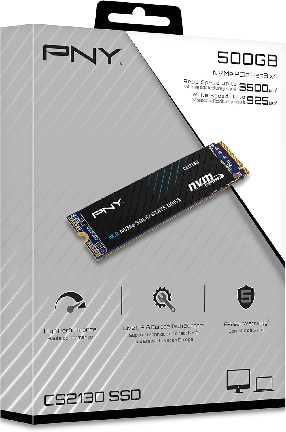 PNY CS2130 8TB M.2 NVMe Internal Solid State Drive (SSD) - M280CS2130-8TB-RB