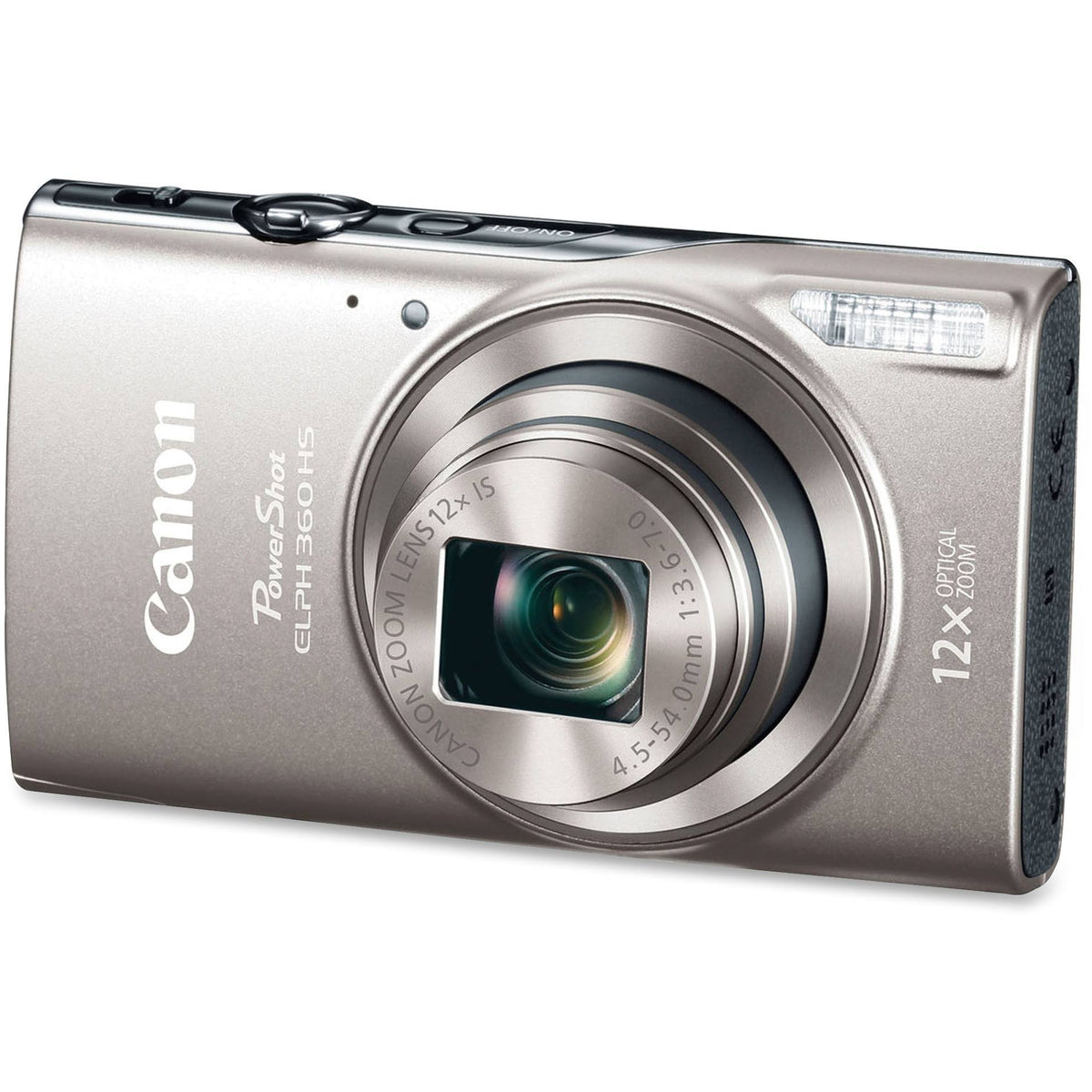 Canon PowerShot ELPH 360 HS 20.2 MP Compact Digital Camera - 1080p - Silver