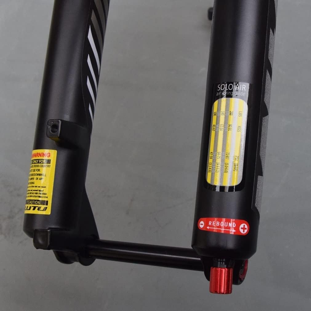 AMeLL 27.5/29 Inch DH MTB Fork 120mm Travel, 1-1/2 Tapered Mountain Bike Suspension Fork (Color : Remote, Size : 27.5”)