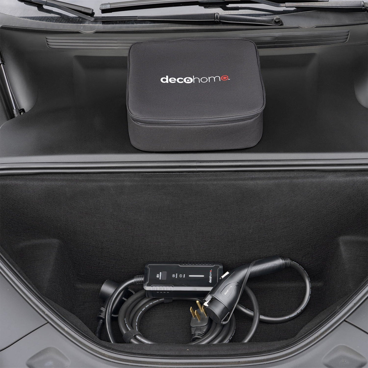 Deco Home Level 1 & 2 32A 240V Portable EV Charger, NEMA 14-50 and 5-15 Plugs, 20FT SAE J1172 Charging Cable, Tesla Adapter