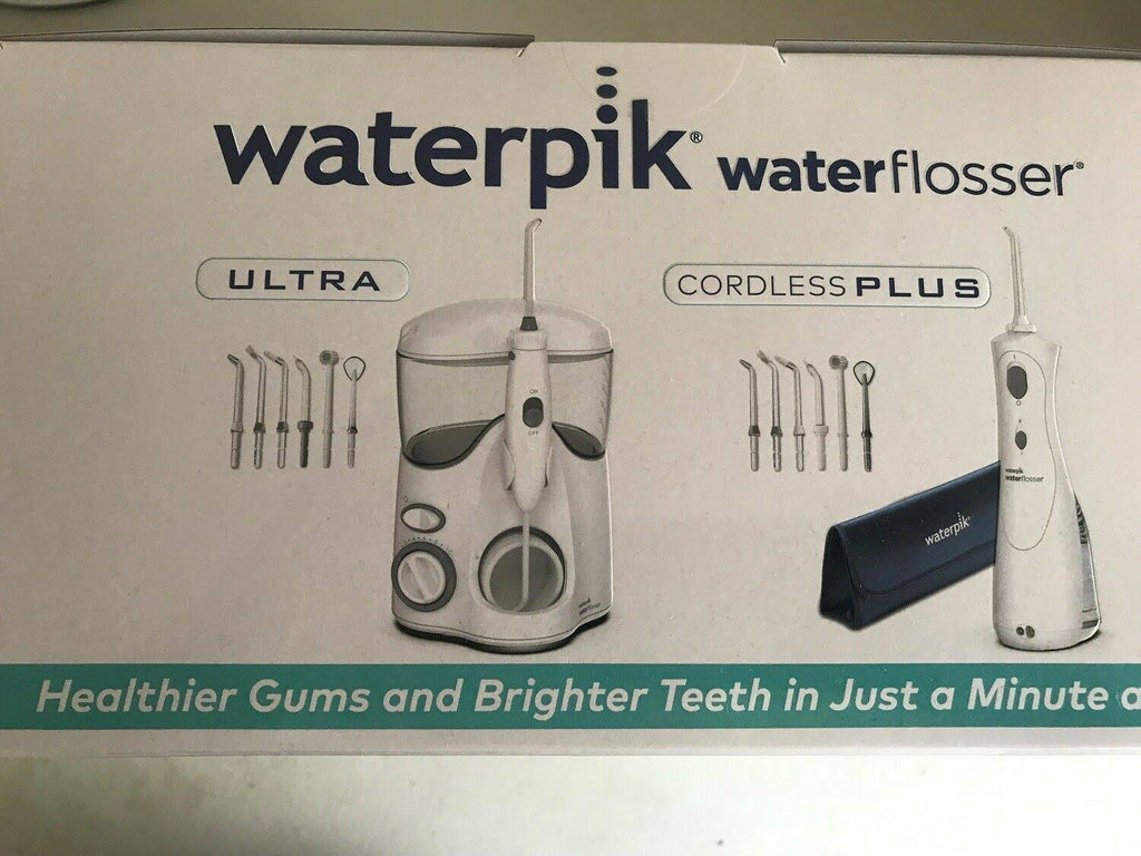 Waterpik Ultra and Cordless Plus Water Flosser Combo (WP-120) and (WP-470)