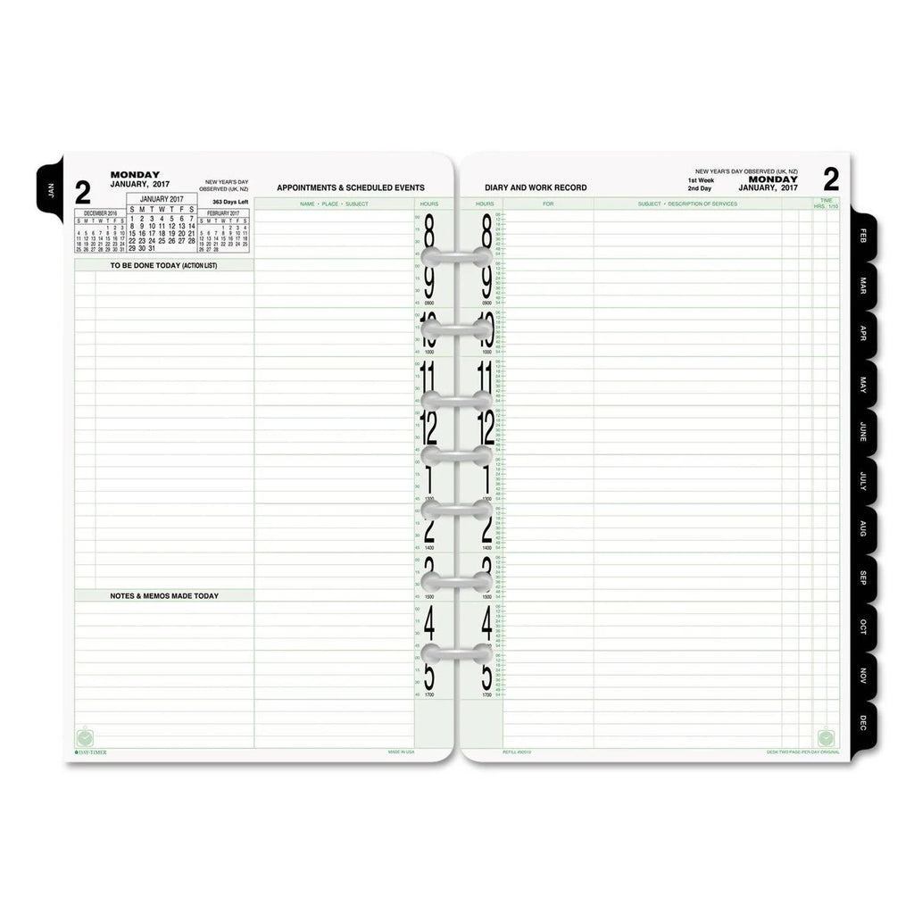 Day-Timer Two-Page-Per-Day Original Refill