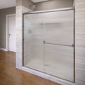 Basco 3500-44SRN Classic 64-1/2x22 High x 44x22 Wide Bypass Framed Shower Door with Silver