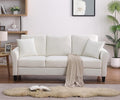 SZLIZCCC Cream Velvet Sofa Three Seater Couch??78 inches Long Sofas,Soft Sitting Sofa??Couches for Living Room, Apartment, Bedroom