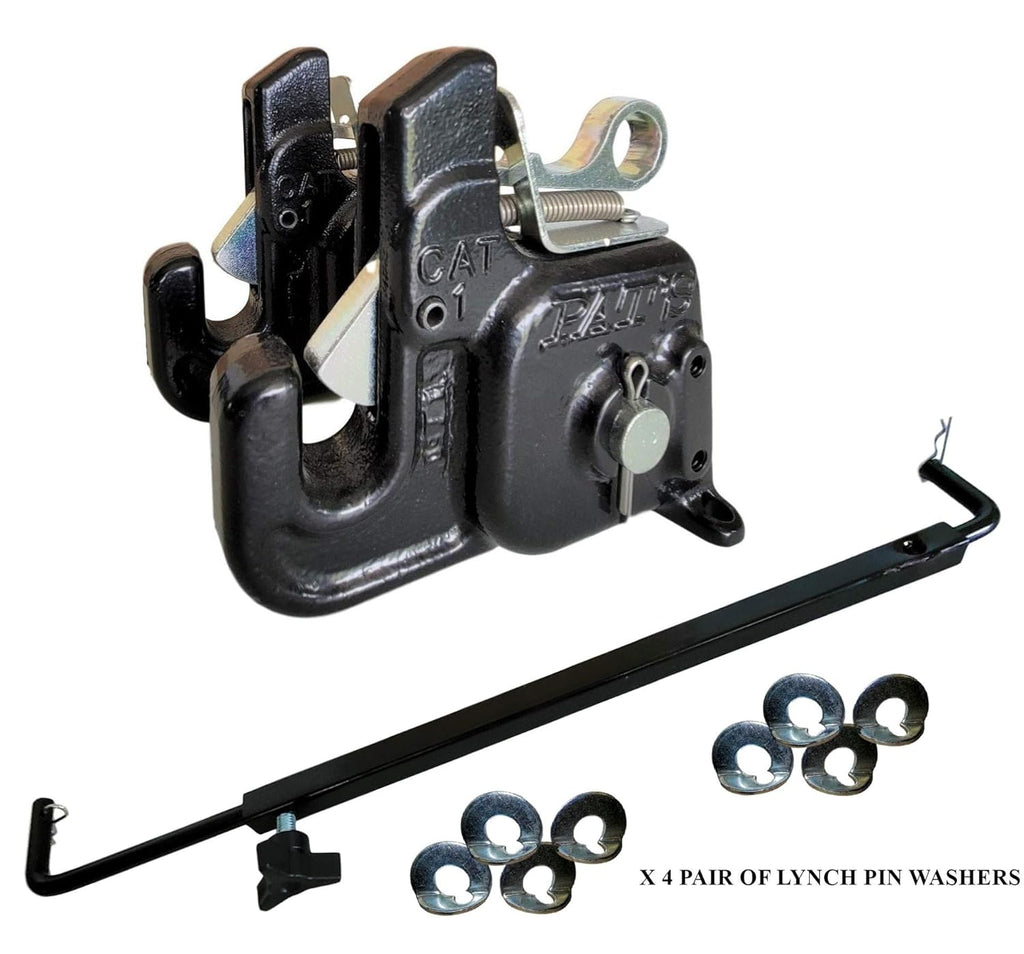 Pat's Easy Change with Stabilizer Bar - Best Quick Hitch System On The Market ?C Flexible, Durable and Affordable (CAT #1 Green)