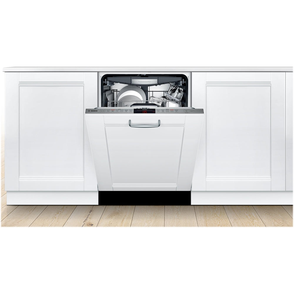 Bosch - 800 Series 24 Top Control Built-In Dishwasher with CrystalDry, Stainless Steel Tub, 3rd Rack, 42 dBa - Custom Panel Ready