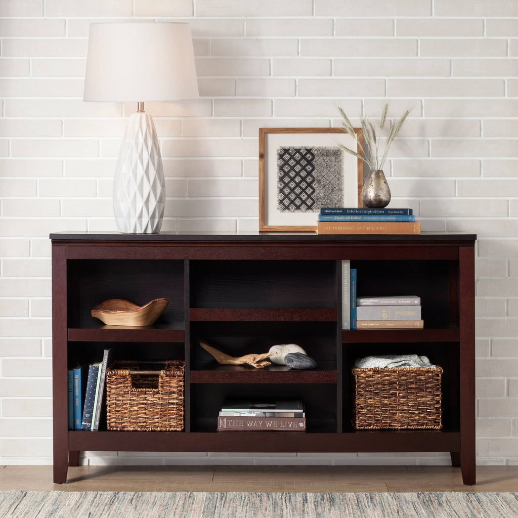 Threshold 32x22 Carson Horizontal Bookcase with Adjustable Shelves, Espresso