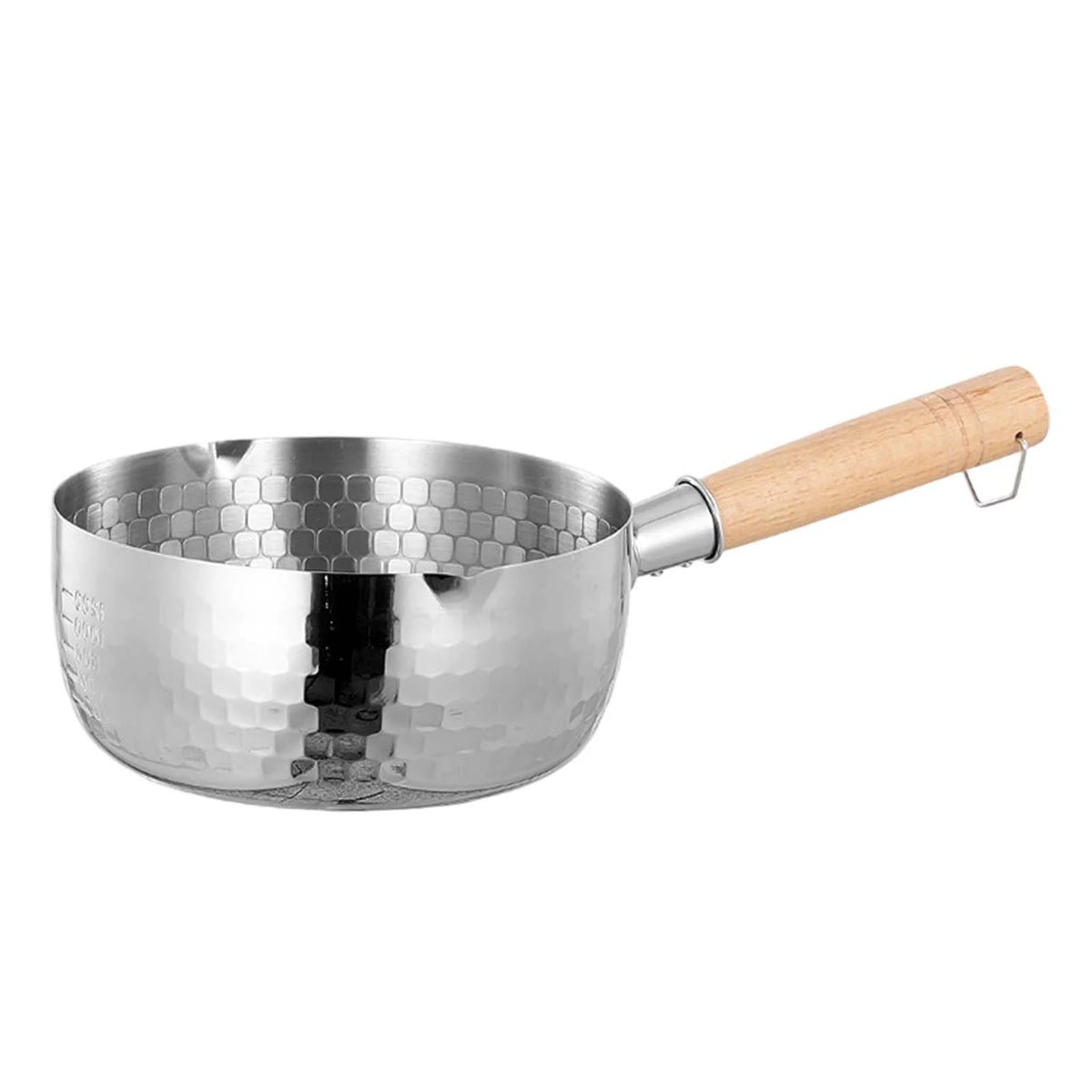 CUTICATE Japanese Saucepan Sauce Pan Universal Stoves Noodles Pasta Long Handle Stovepot Cooking Pot for Hiking Indoor Outdoor Camping 18cm