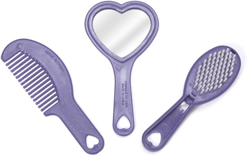 Step2 Pretty & Posh Vanity with Stool | Kids Pretend Play Vanity Set , Purple