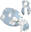 Scrub Surgical Hat,Cycling Hat with Buttons and Cotton Sweatband,Bee and Spring Blossom