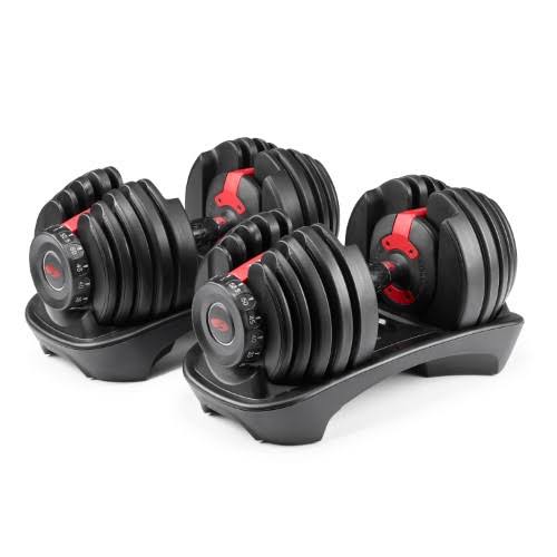 Bowflex SelectTech 552 Adjustable Dumbbell Set - 5-52 lbs., Size: 16, Black