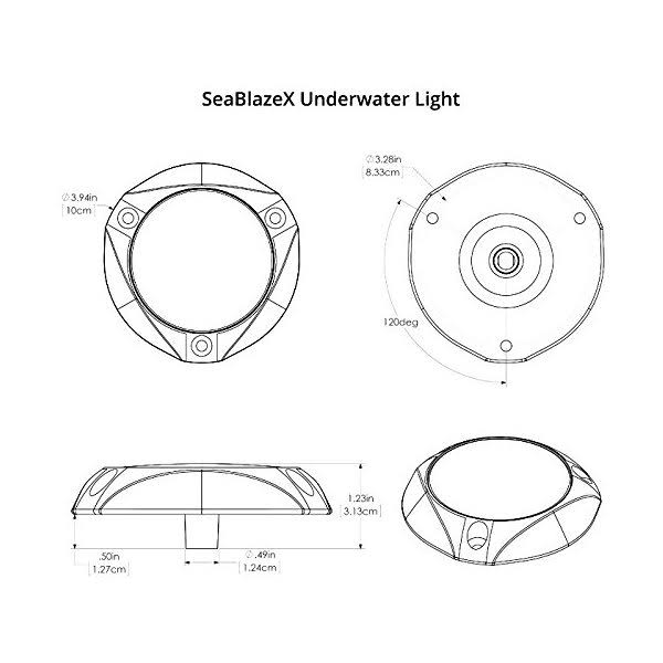 Lumitec SeaBlazeX Blue Bronze Underwater Light