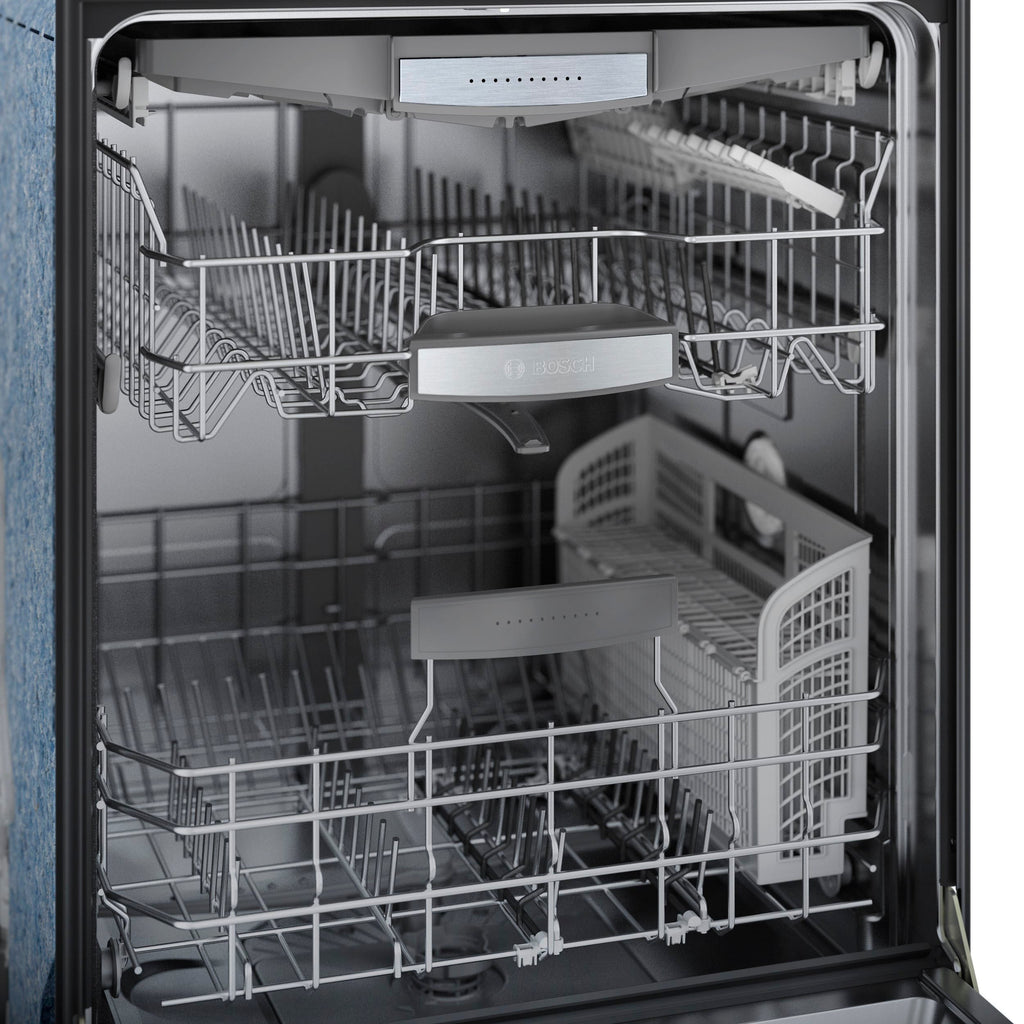 Bosch - 800 Series 24 Top Control Built-In Dishwasher with CrystalDry, Stainless Steel Tub, 3rd Rack, 42 dBa - Stainless steel