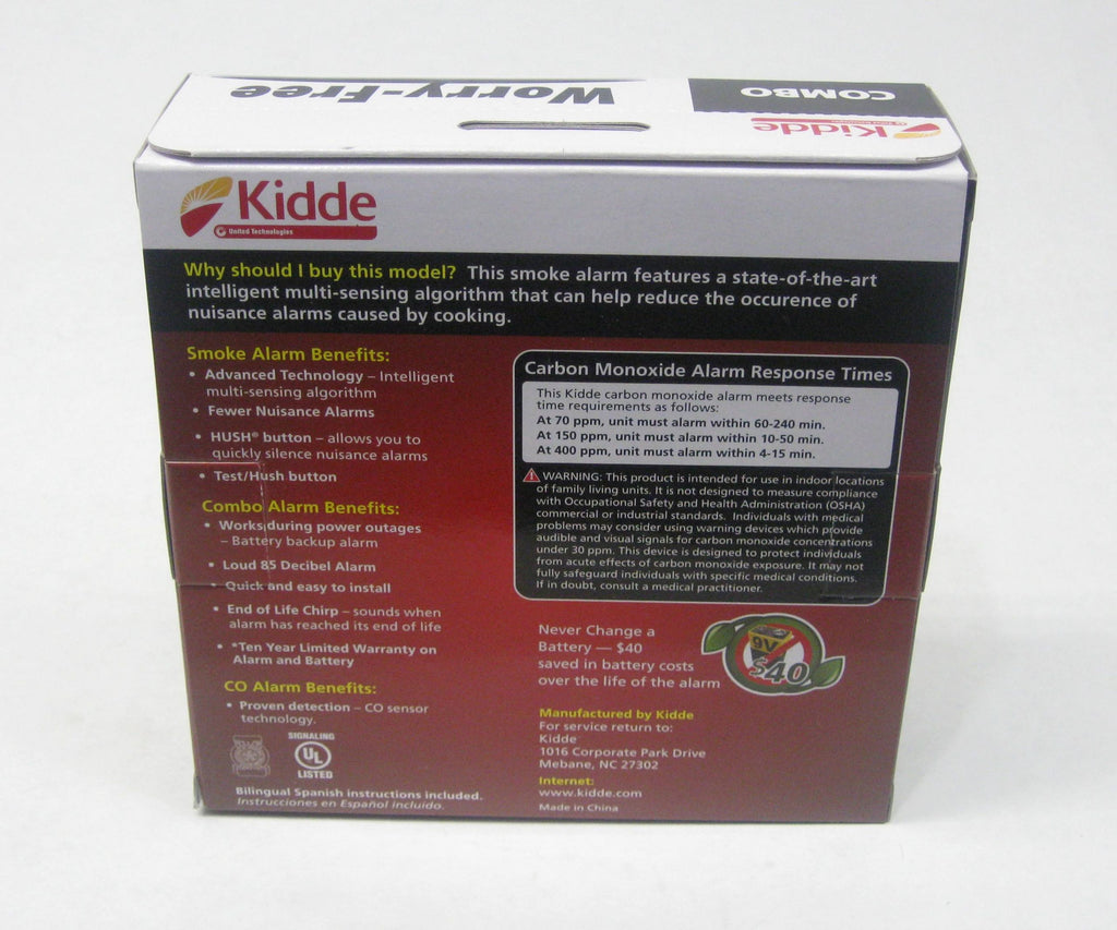 Kidde i12010SCO Smoke and Carbon Monoxide Alarm