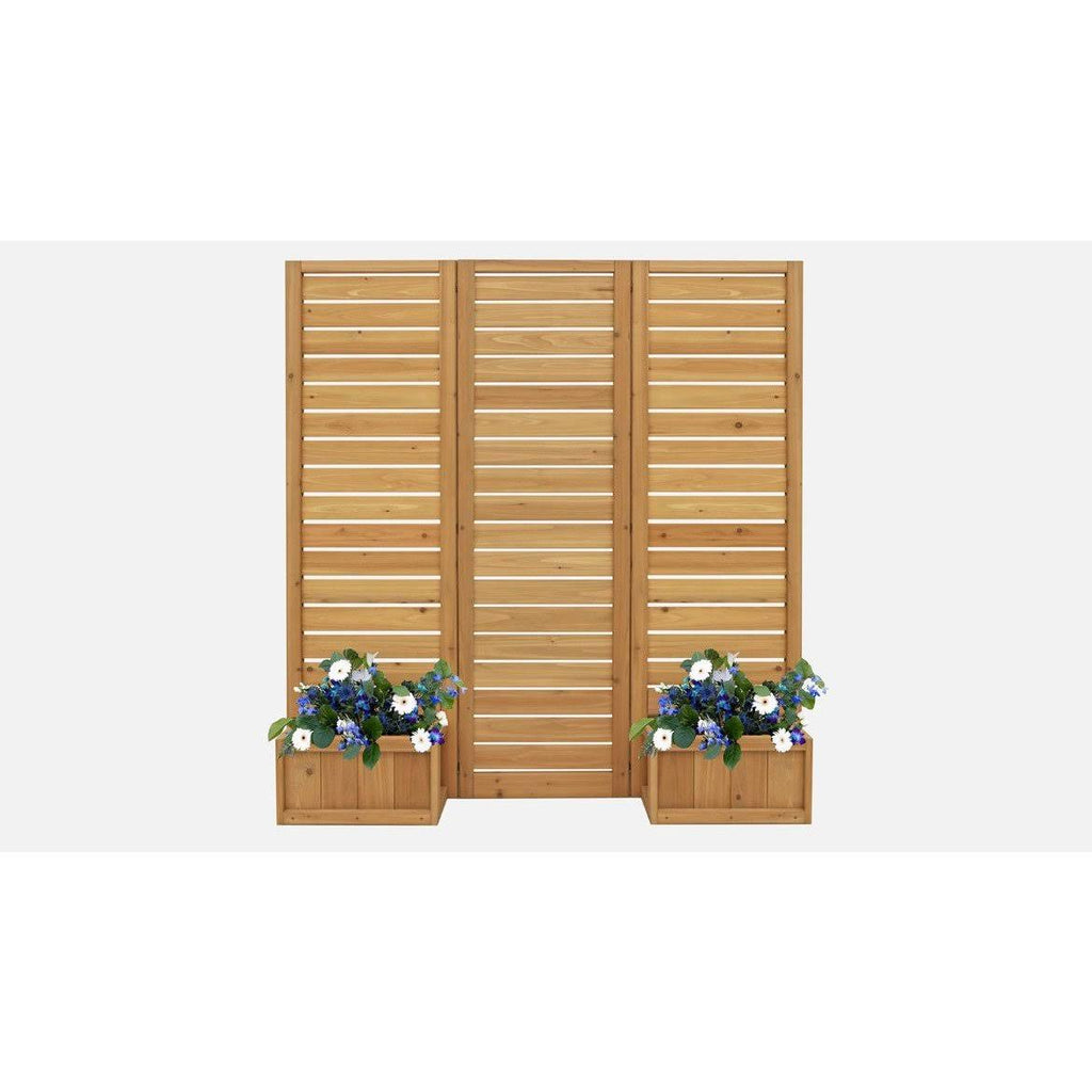 Yardistry Fusion Privacy Screen with Planters