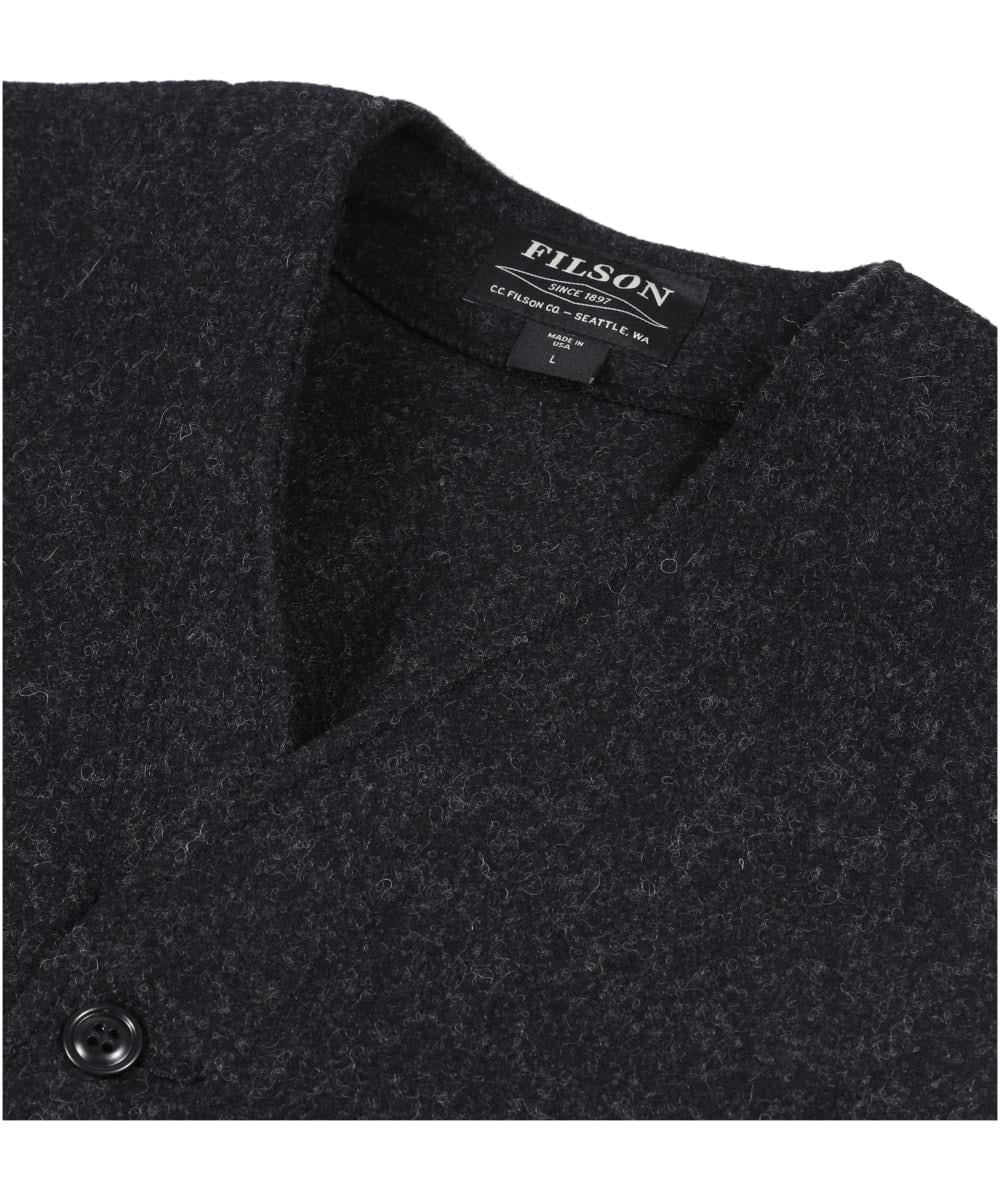 Filson Mackinaw Wool Vest, Charcoal, Large