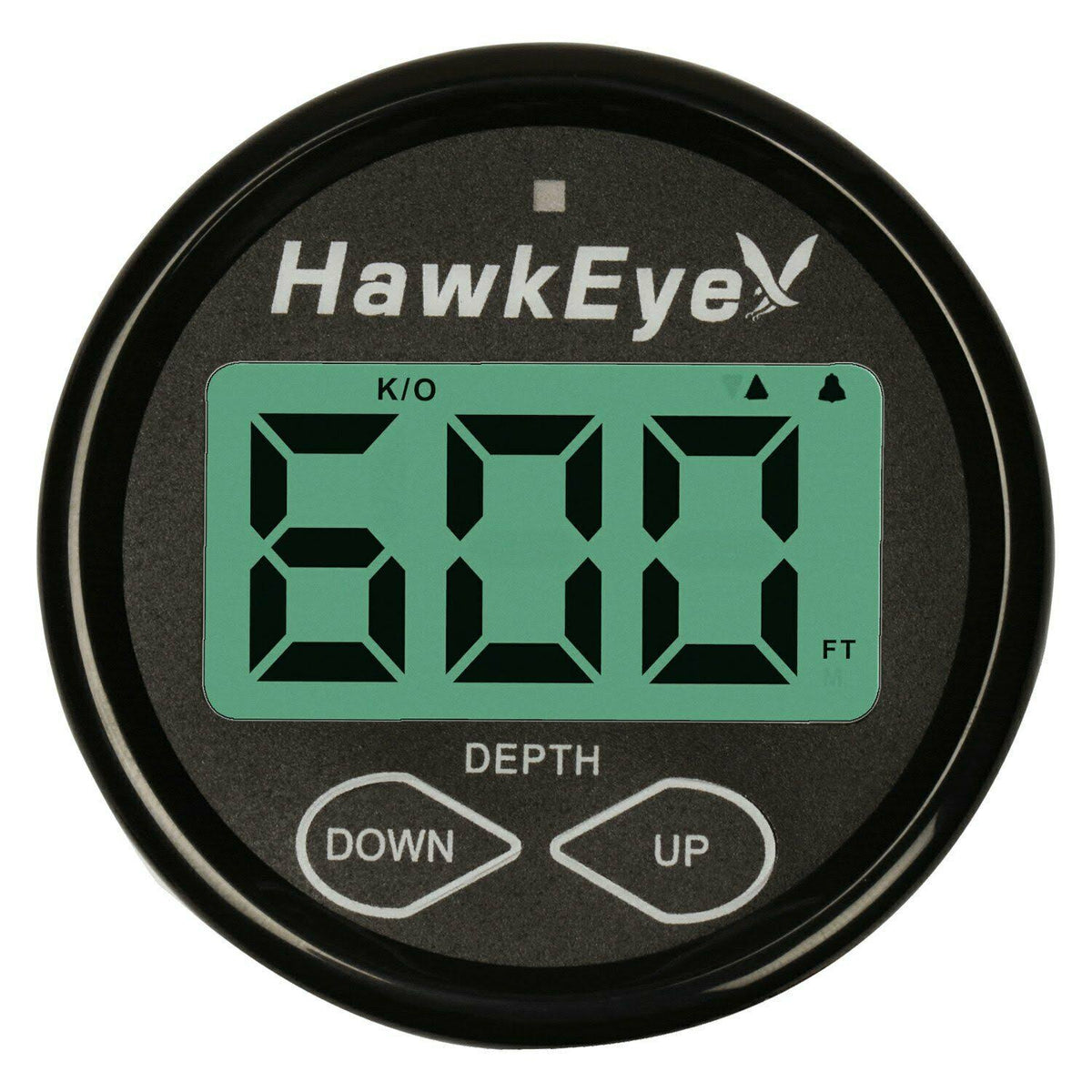 Hawkeye DT1B Softglow LCD Boat Mount Depth Sounder - Black/White