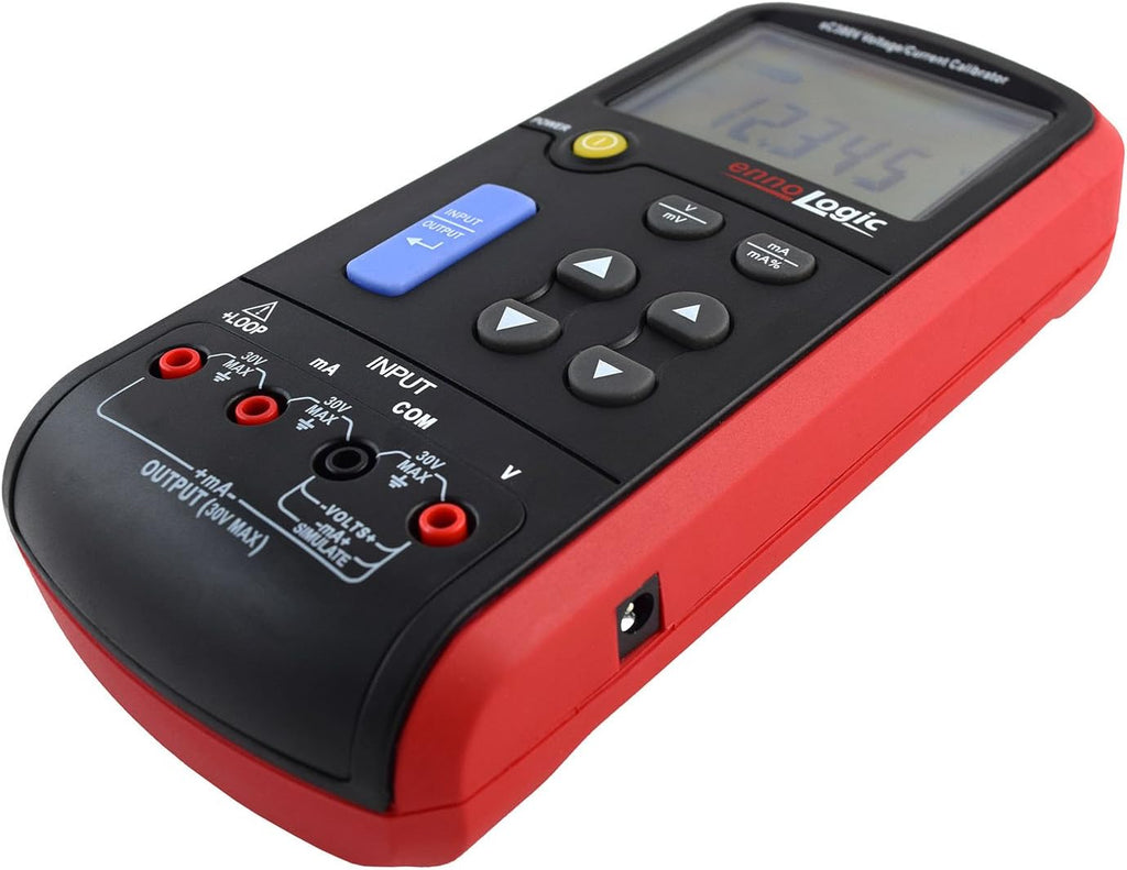 ennoLogic Volt mA Loop Process Calibrator eC380V - 0-20V and 4-20mA Signal Generator Simulator ?C Portable Precision Volt Millivolt and mA Generator and Meter for Transmitters, Current Loops, PLC