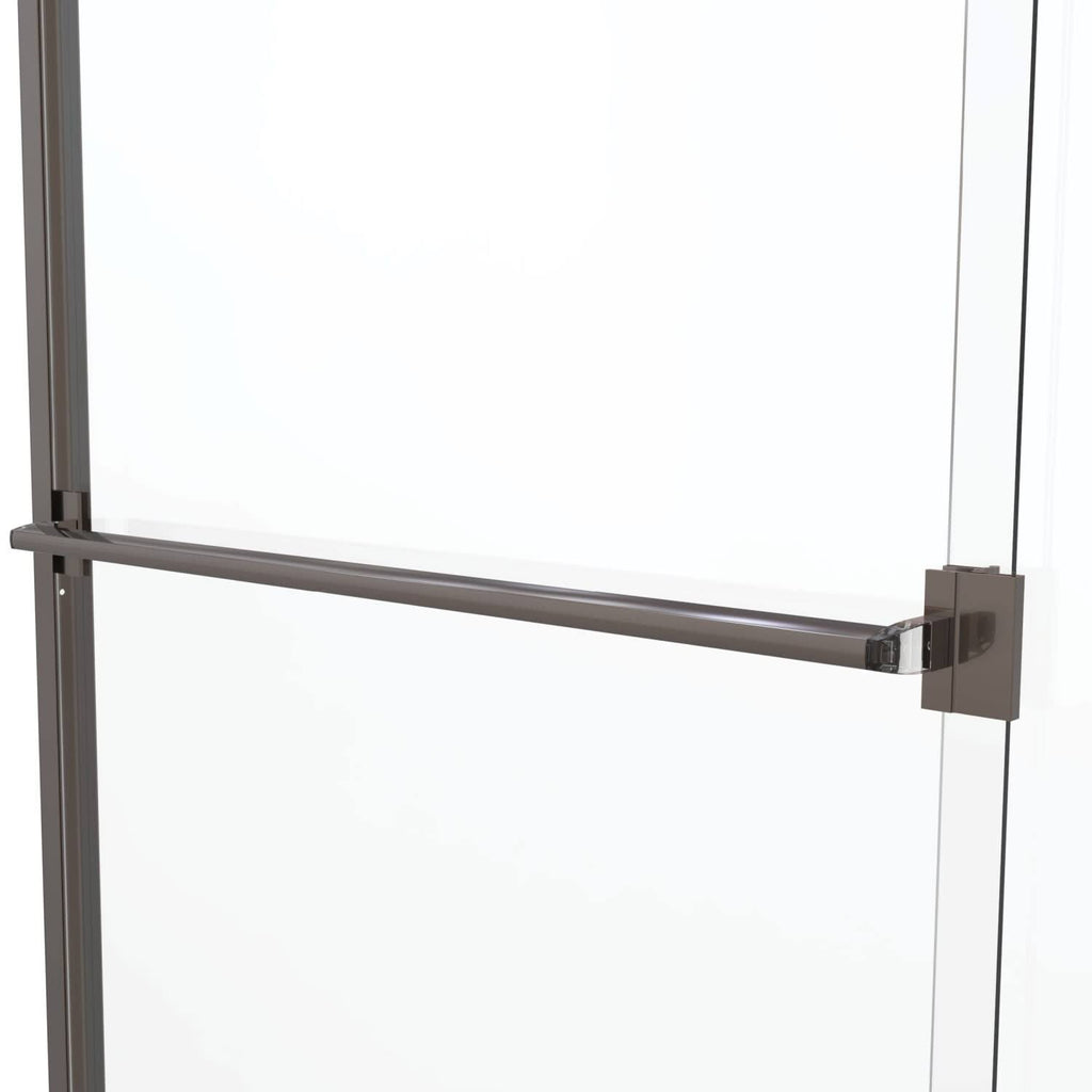 Basco 3500-44SRN Classic 64-1/2x22 High x 44x22 Wide Bypass Framed Shower Door with Silver