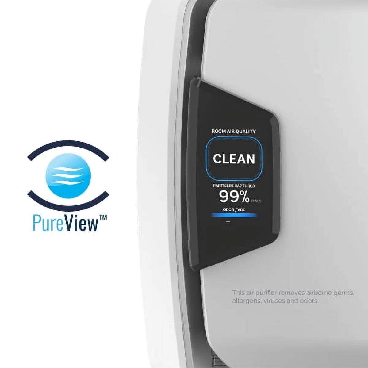 Fellowes AeraMax Pro AM4 PC Air Purifier, Hardwired Wall Mount, H13 True HEPA Filtration, PureView, 650-1100 sq ft