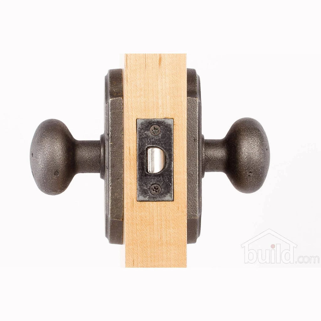 Weslock Wexford Privacy Door Knob with Premiere Rose - Oil Rubbed Bronze - 07110F1F1SL20