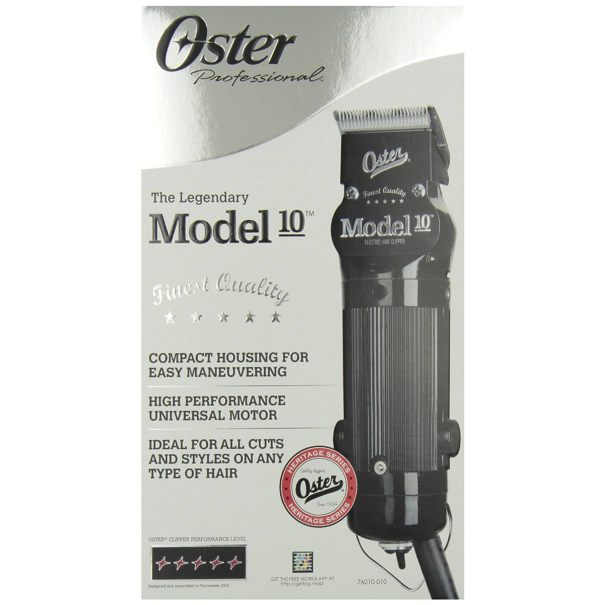 Oster Professional Model 10 Heavy Duty Detachable Blade Clipper