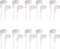 JustJamz Pearl Basic White Headphones 3.5mm Disposable Earphones Bulk Earbuds for Kids and Adults 50 Pack Pack of 2