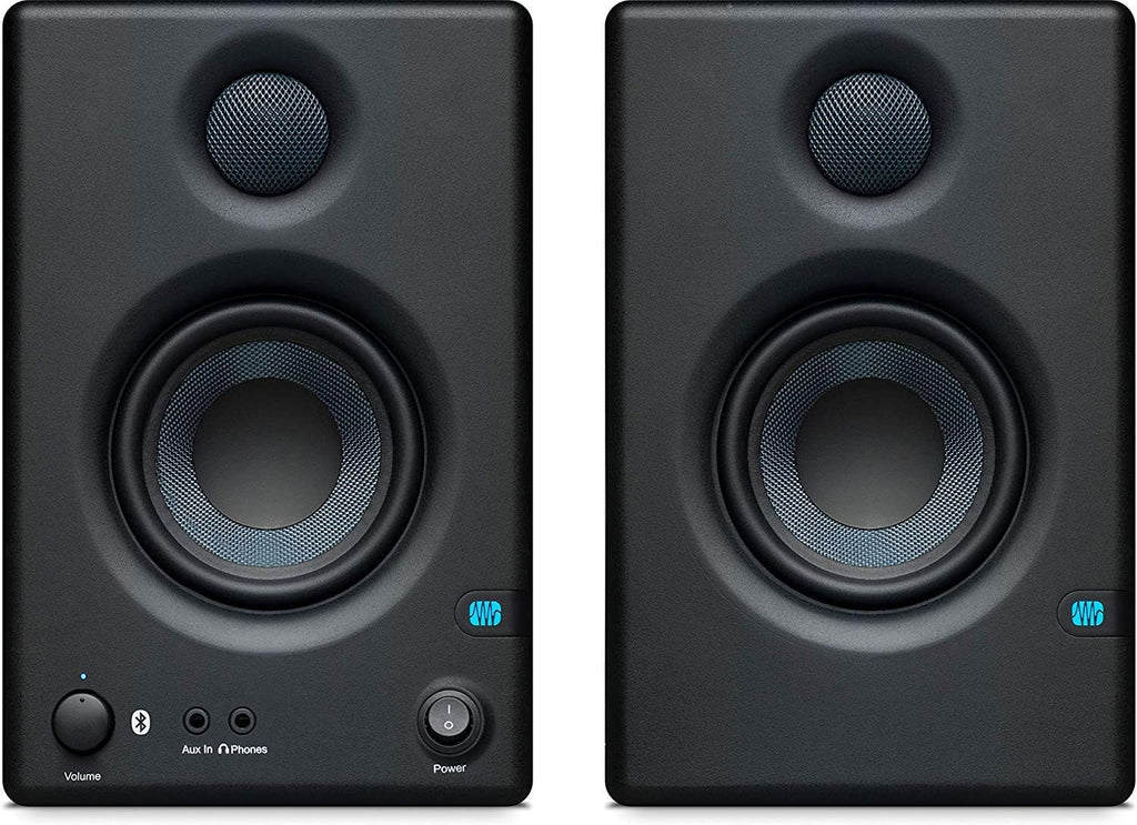 PreSonus AudioBox 96 Audio Interface (May Vary Blue or Black) Full Studio Bundle with Studio One Artist Software Pack with Eris 4.5 BT Pair Studio Bluetooth Monitors and 1/4?? Instrument Cable