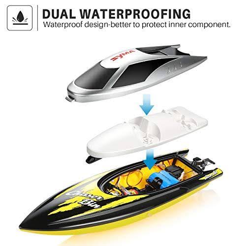 Remote Control Boat, Syma Q7 Boat for Pools and Lakes with 2.4GHz 25km/h High SP