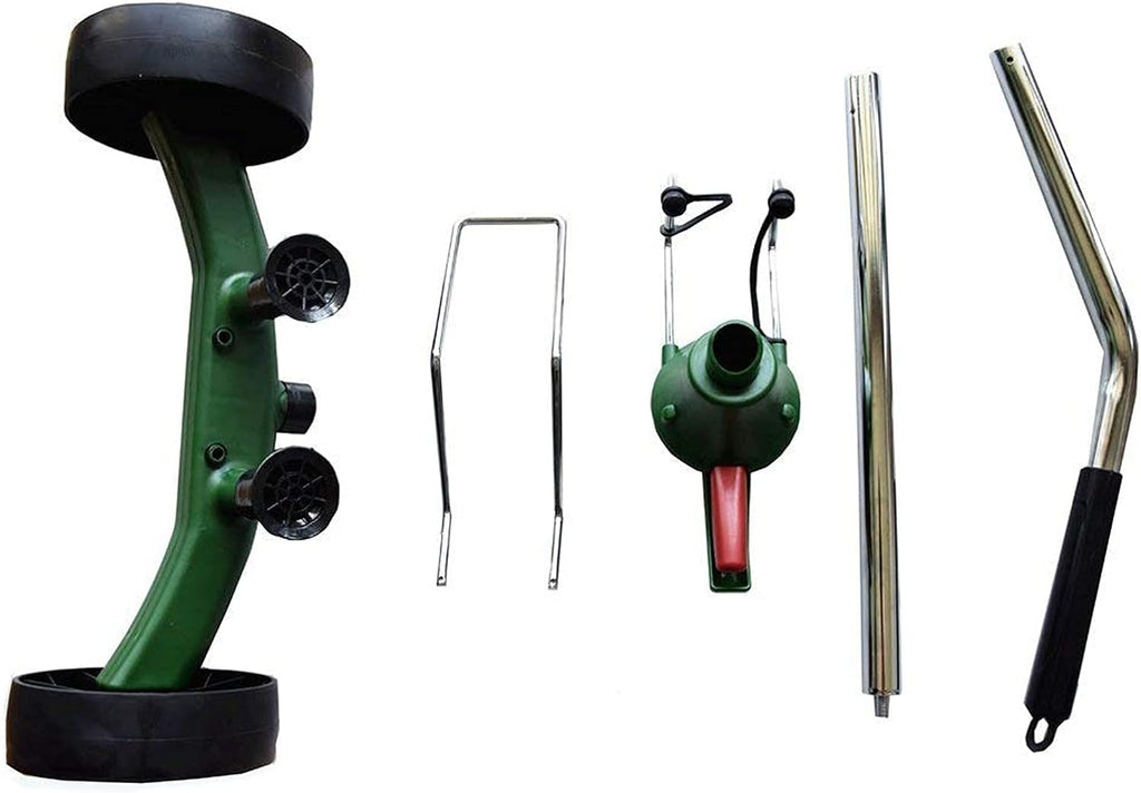 Patio, Lawn AND Garden EJWOX Garden Pot Mover with Adjustable Handle - Heavy Duty Plant Dolly Caddy with Sturdy Flat-Free Wheels and Gripping Suction Cups, Max 165 Lbs Weight Capacity
