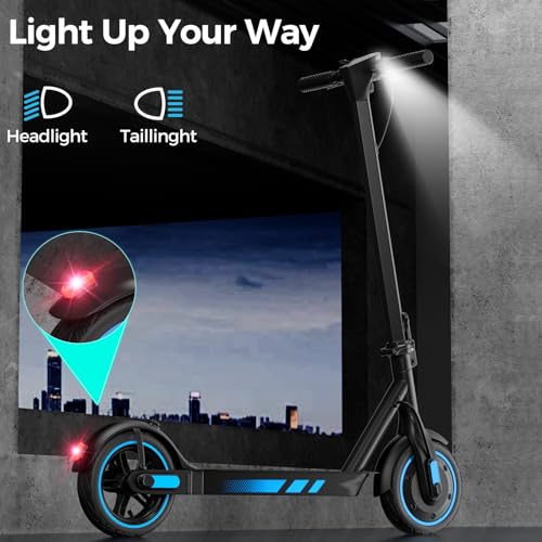 Electric Scooter for Adults, 19/25 Mph Max Speed, 21/25/35 Miles Range,350/500/600W APP Control E-Scooter with 8.5/10 Inflatable tire, Foldable Escooter with App Control, UL 2272 Certified