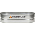CountyLine Oval Galvanized Stock Tank, 2 ft. W x 4 ft. L x 1 ft. H, WT214