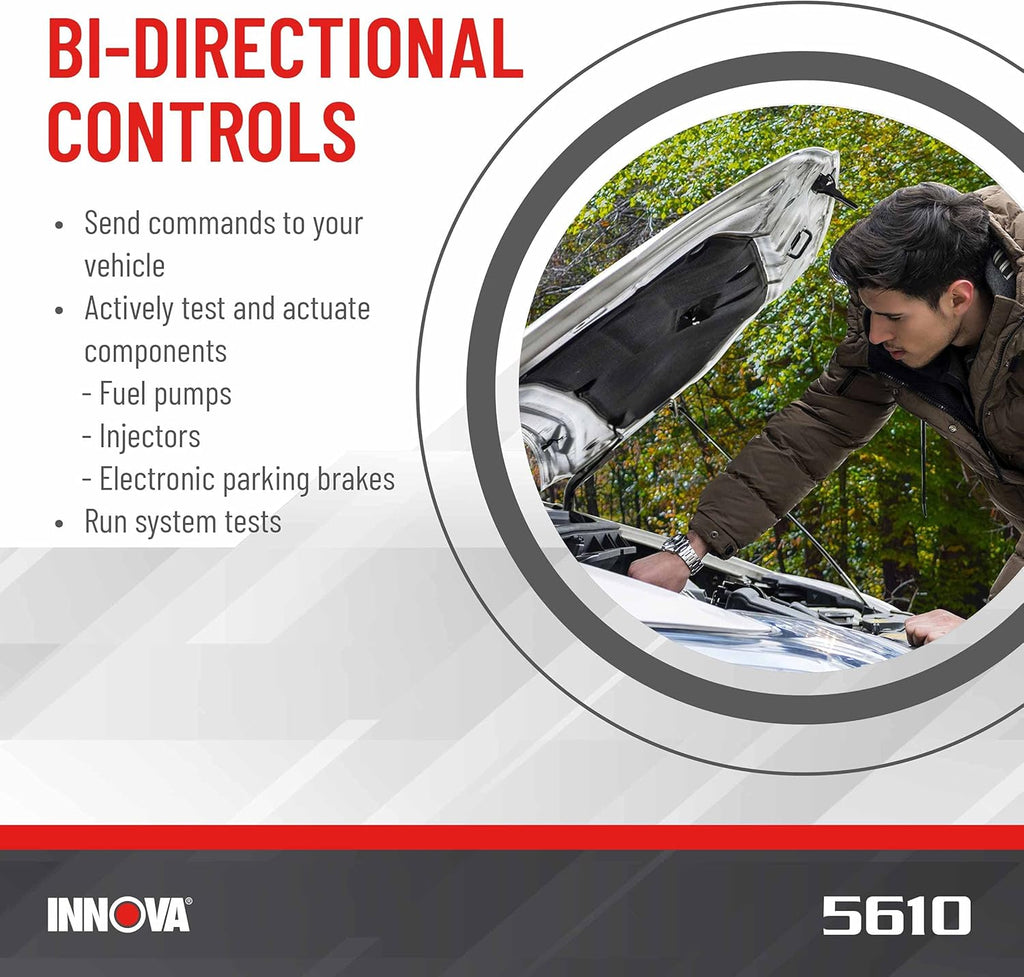 INNOVA 5610 - Newest 2022 OBD2 Diagnostic Code Scanner - BiDirectional System Test, Special Reset Function, All System Scan, Live Data