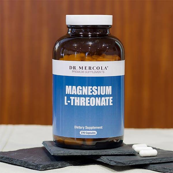 Dr. Mercola Magnesium L-Threonate, 2000 mg, Capsules - 270 count