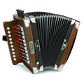 Hohner Diatonic Accordion Ariette One-Row, Key of C, Dark Brown