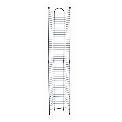 Atlantic Nestable 32 Blu-Ray Rack - Space Saving Modern Design, Durable Steel Construction PN63712046 in Black