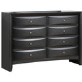 Glory Furniture Marilla 8 Drawer Dresser in Black - G1500-D