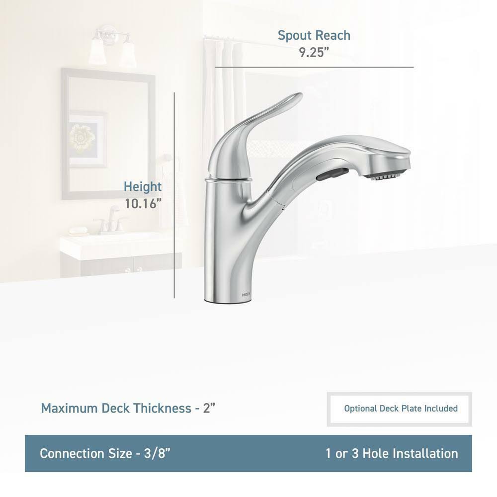 Moen Brecklyn Single-Handle Pull-Out Sprayer Kitchen Faucet Bronze