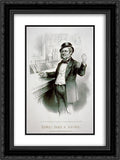 Currier and Ives 2x Matted 20x24 Black Ornate Framed Art Print ‘Come! Take a drink ‘
