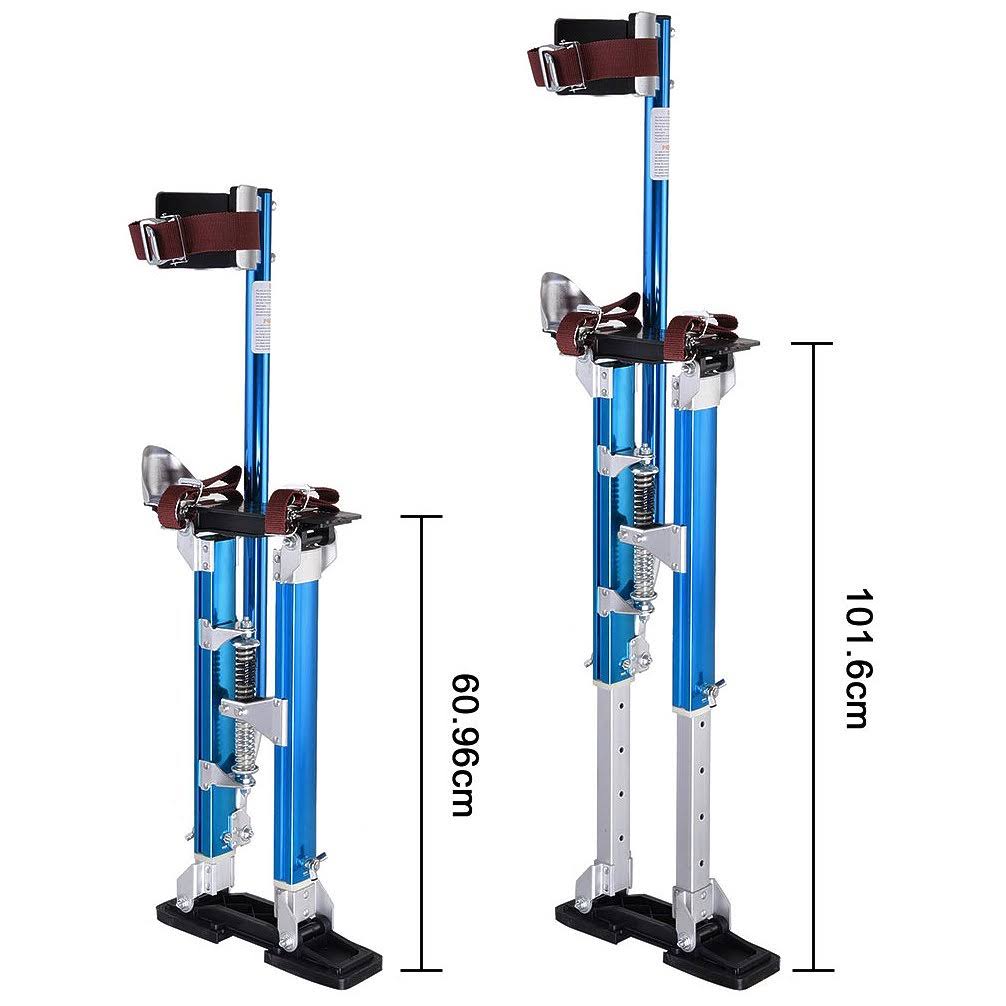 Drywall Stilts 24x22-40x22 Aluminum Tool Stilt for Painting Painter Taping Blue