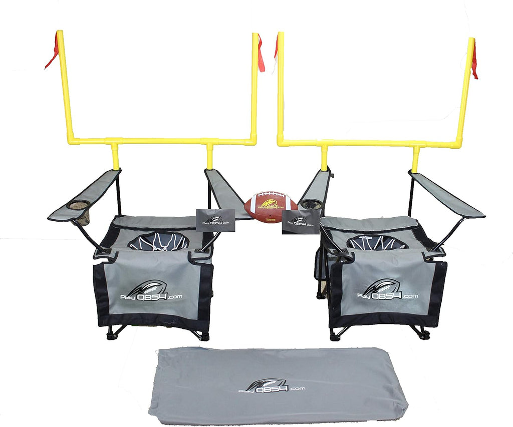 QB54 - The Ultimate Football Yard Game Set, Outdoor Football Toss for Tailgating, Backyard, Beach, Park, Tournaments, Sports Training, Score Touchdowns, Kick Field Goals