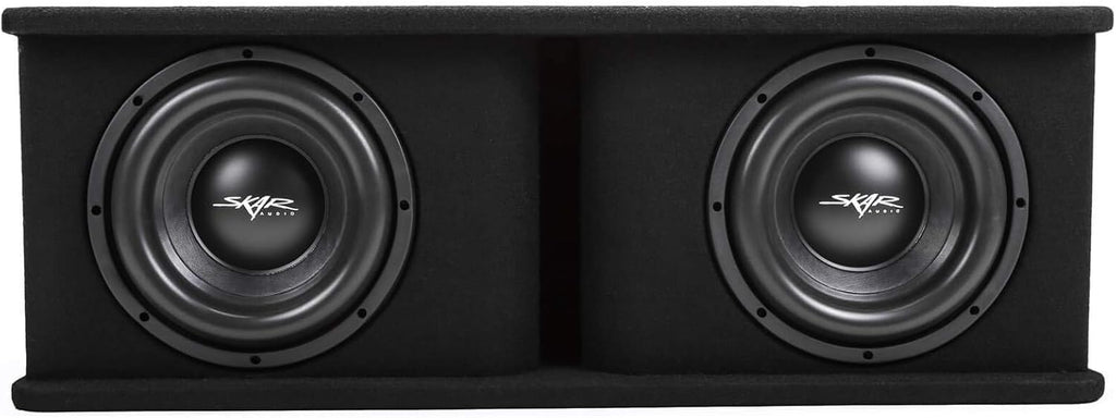 Skar Audio Dual 12 Complete 2,400 Watt SDR Series Subwoofer Bass Package - Includes Loaded Enclosure with Amplifier