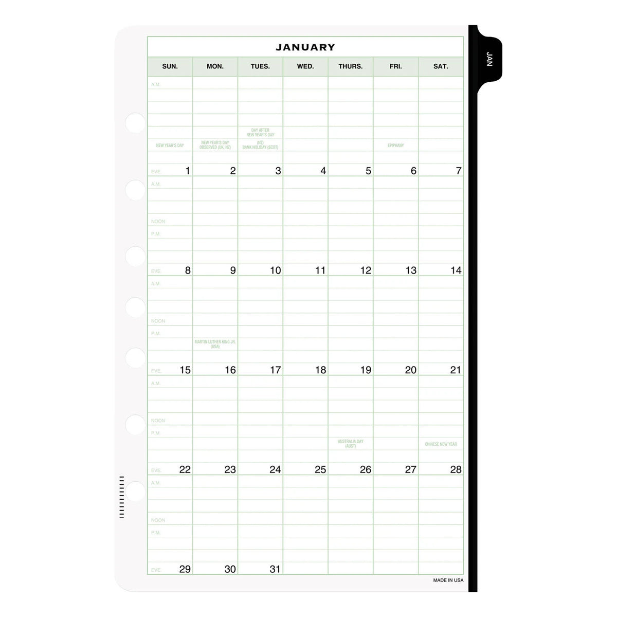 Day-Timer Two-Page-Per-Day Original Refill