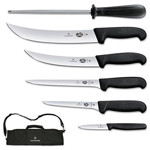 Victorinox Fibrox Black Natural 7 Piece Pro Competition BBQ Set