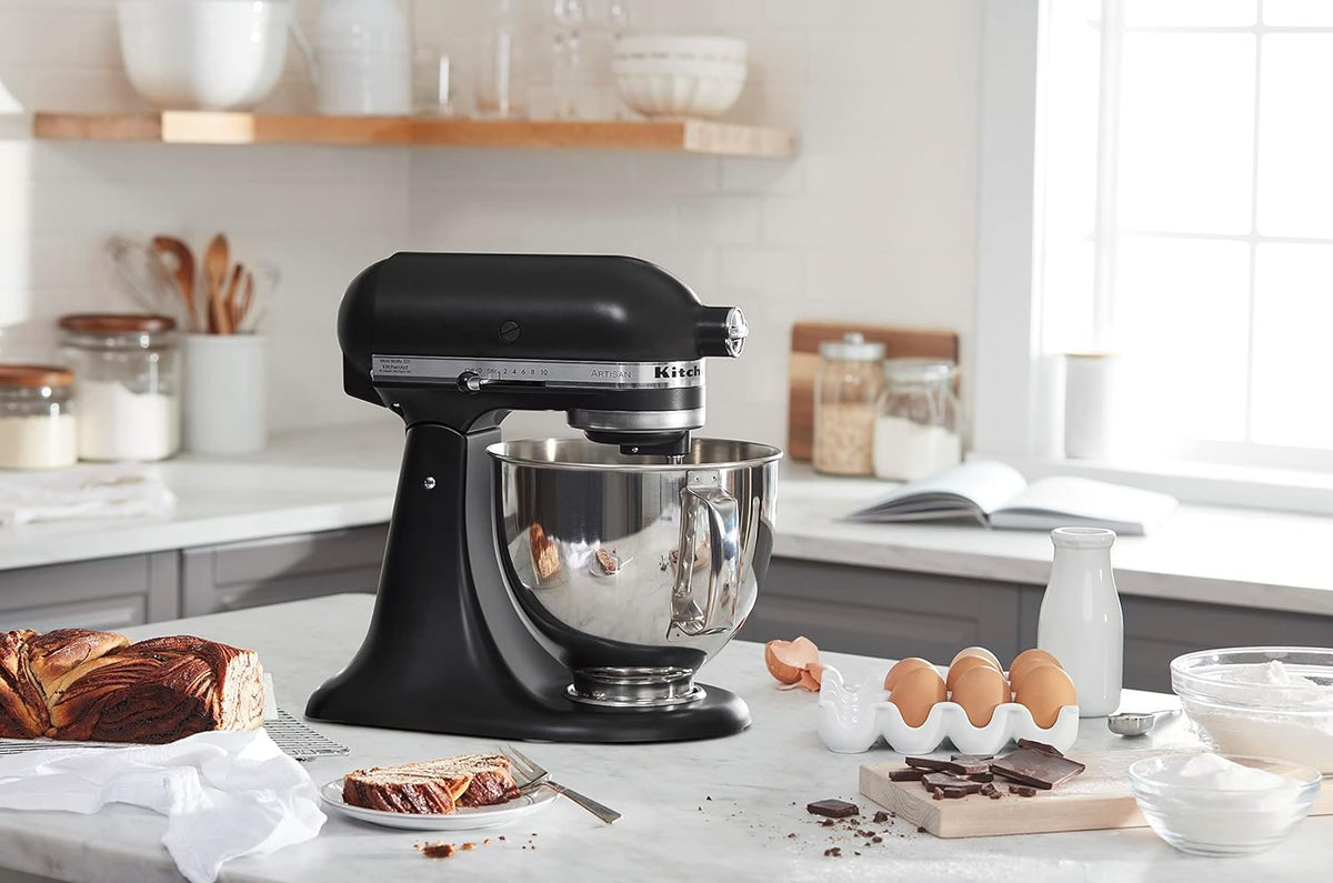 KitchenAid Artisan Series 5 Quart Tilt Head Stand Mixer with Pouring Shield KSM150PS, Cast Iron