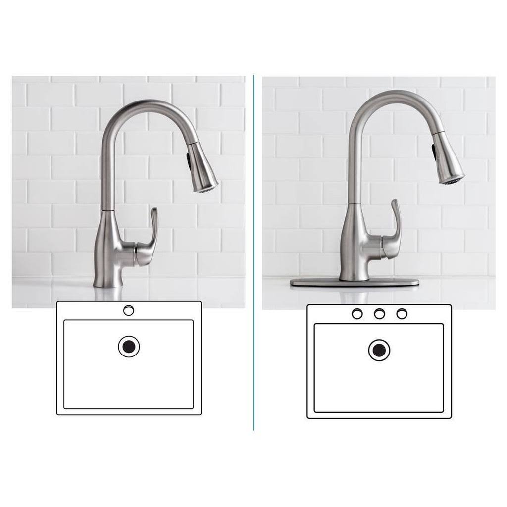 Moen Kaden Single-Handle Pull-Down Sprayer Kitchen Faucet Stainless