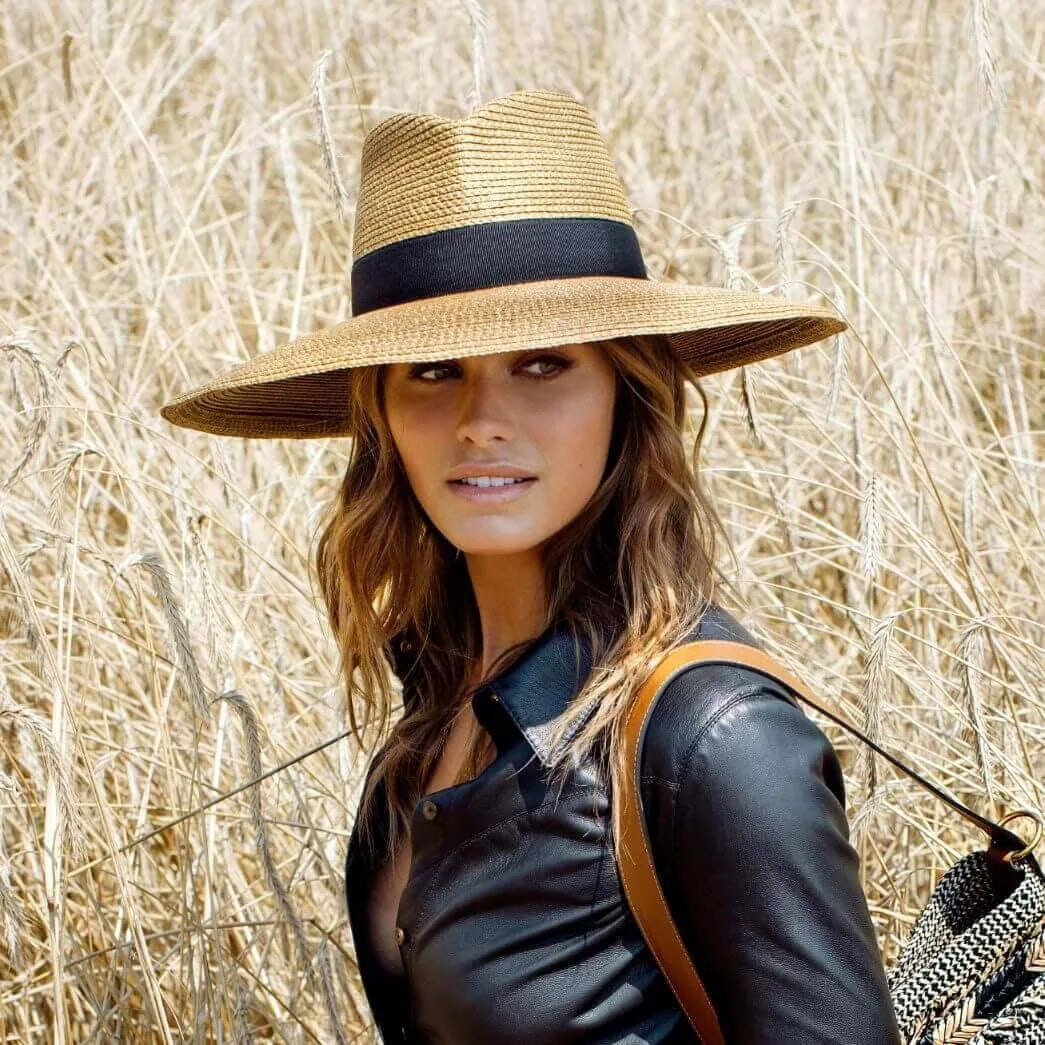 Eric Javits Daphne Hat - Natural/Black
