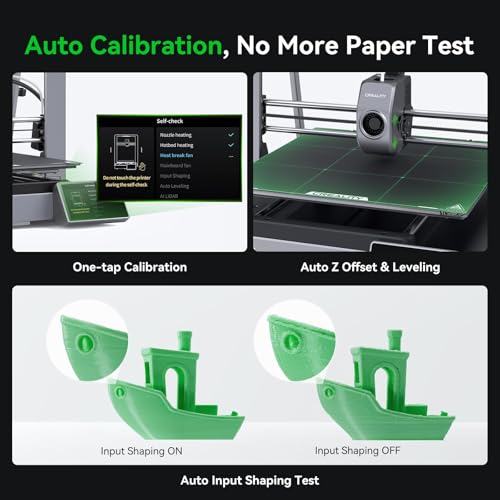 Creality K1C 3D Printer, 600mm/s High-Speed Auto Leveling Clog-Free Robust Direct Extruder K1 SE Upgraded 3D Printer with AI Camera 300??C Printing Silent Mode Support Carbon Fiber Filaments
