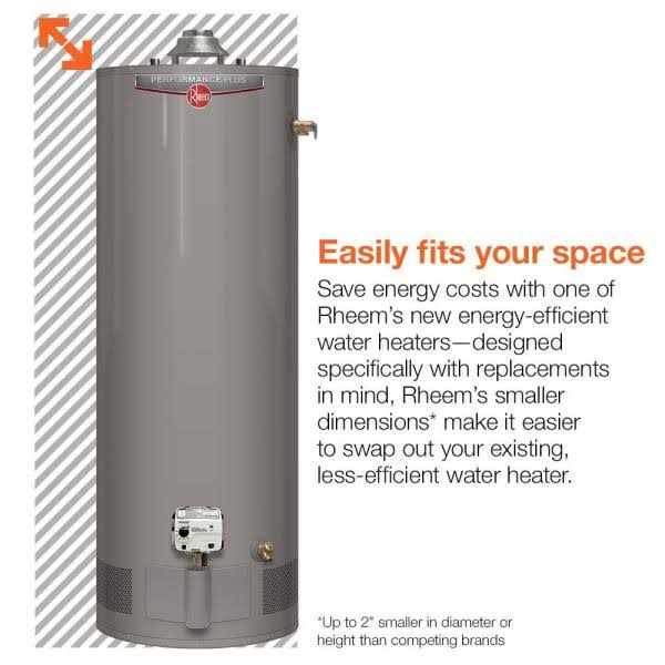 ??Rheem Performance 40 gal. Medium 6 Year 4500/4500-Watt Elements Electric Tank Water Heater