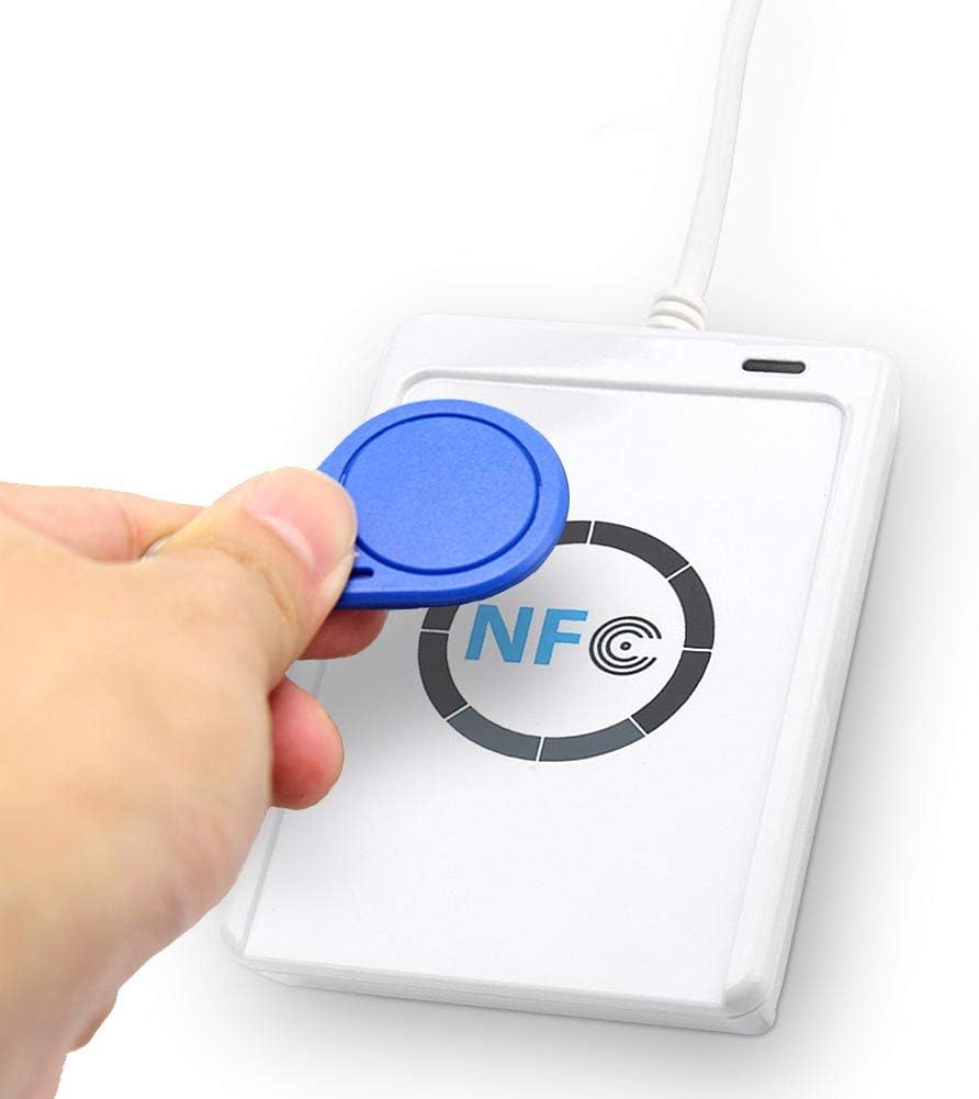 NFC ACR122U RFID Contactless Smart IC Card Reader Writer, ACR122U NFC RFID Contactless Smart Reader & Writer/USB + 5X IC Card ACR122U RFID Smart Card NFC